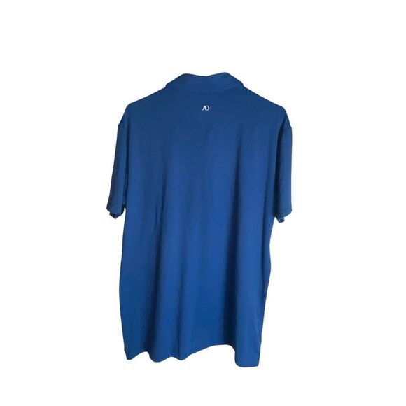 Anderson Ord Blue Performance Polo Shirt Men’s Large Short Sleeve Stretch AO Log - Picture 4 of 6